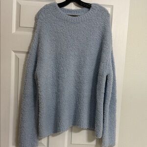 Enza Costa Powdered Blue Sweater